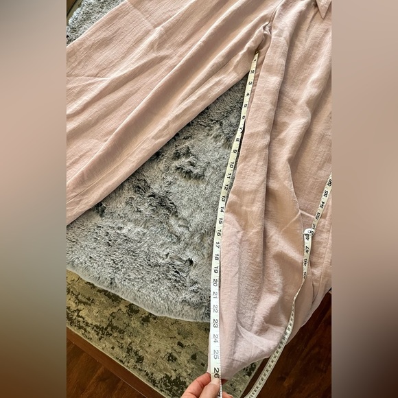 SOLD Lost + Wander Wide Leg Pink Palazzo Pants, high waist pleated EUC Medium - Picture 10 of 14
